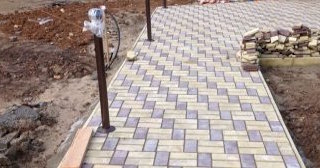 Укладка тротуарной плитки под ключ в Богородицке в октябре
