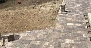 Профессиональная укладка тротуарной плитки на клей в Богородицке в октябре