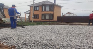 Подсыпка земельного участка в Богородицке в октябре